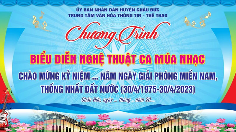 Backdrop chương trình ca nhạc