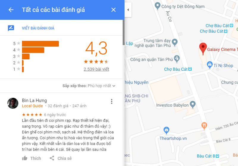 Cách viết review Google Maps